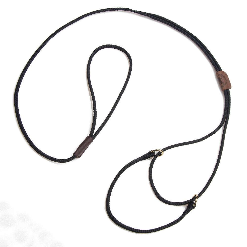 Mendota Pet Martingale Show Dog Leash, Black