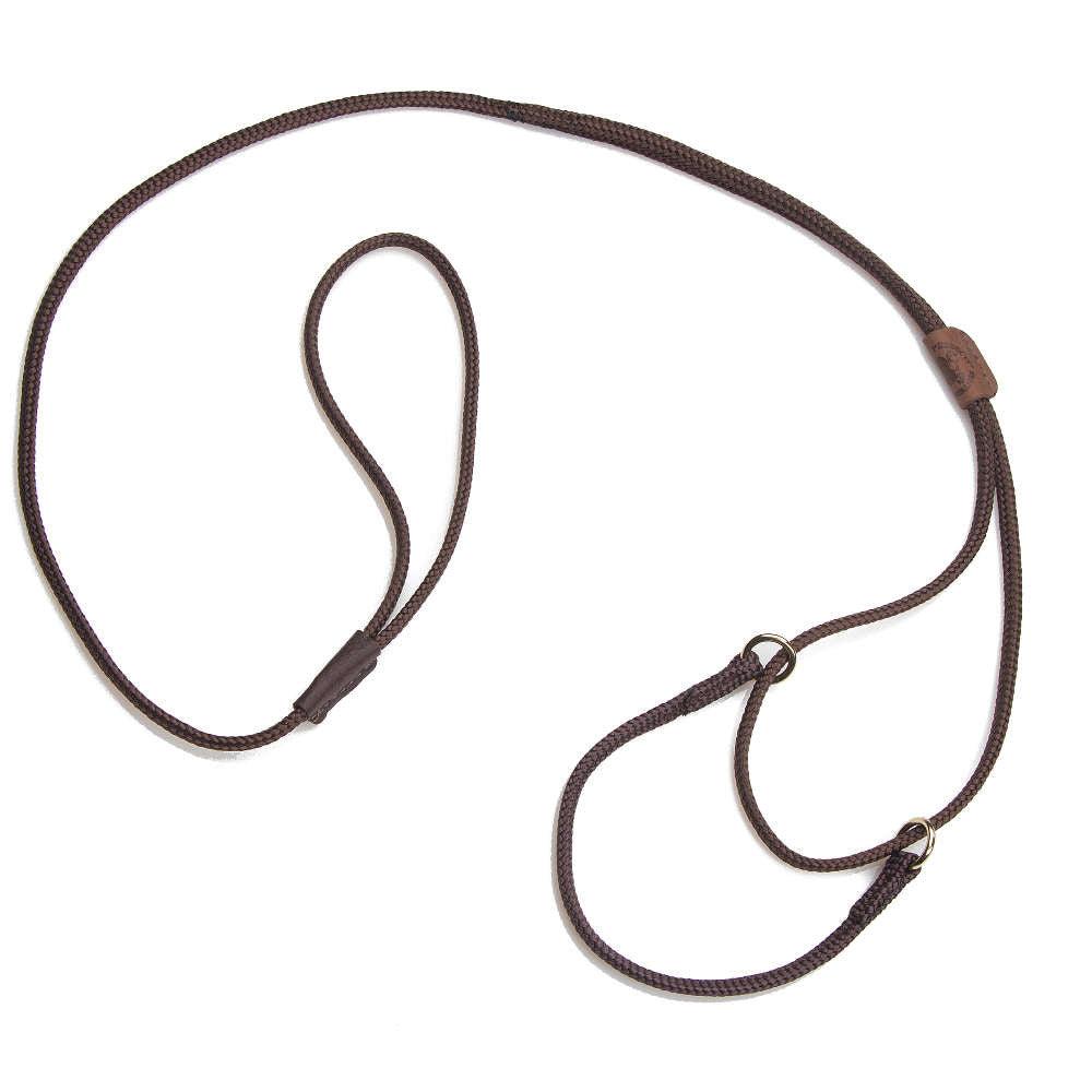 Mendota Pet Martingale Show Dog Leash, Dark Brown, 10-in