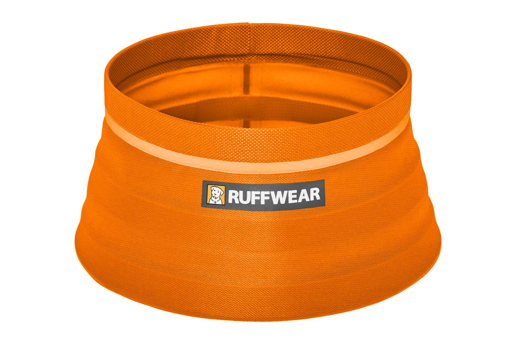 Ruffwear Bivy Collapsible Dog Bowl, Salamander Orange, Medium