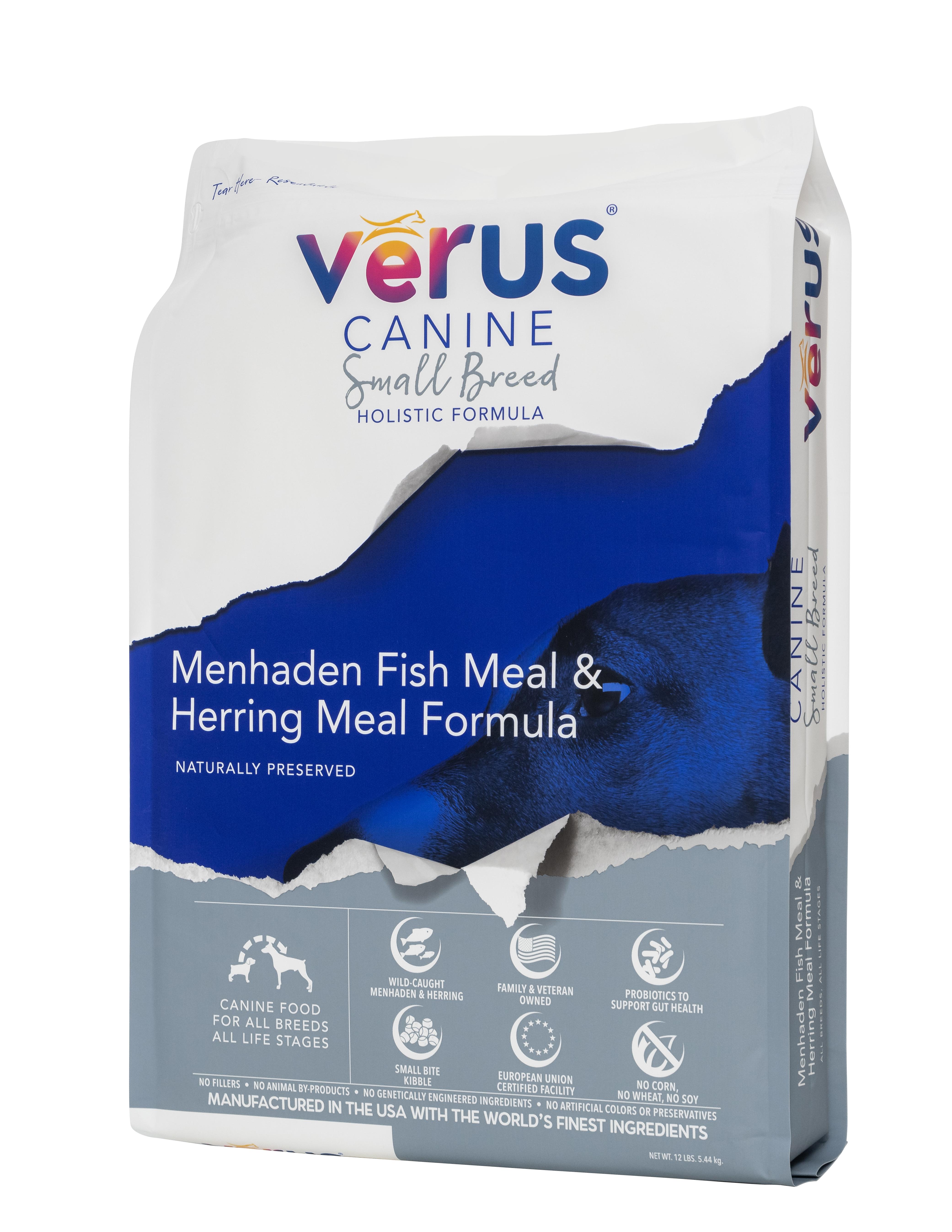 VeRUS Canine Small Breed Menhaden Fish Meal & Herring Meal Dry Dog Food, 4-lb