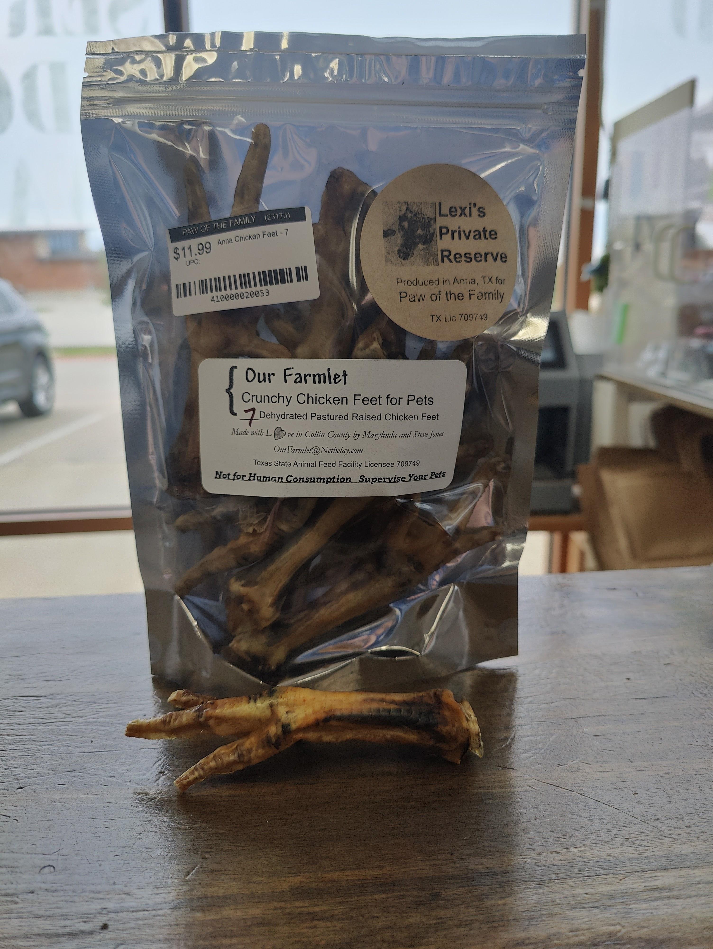 Our Farmlet Local Chicken Feet Dog Treats