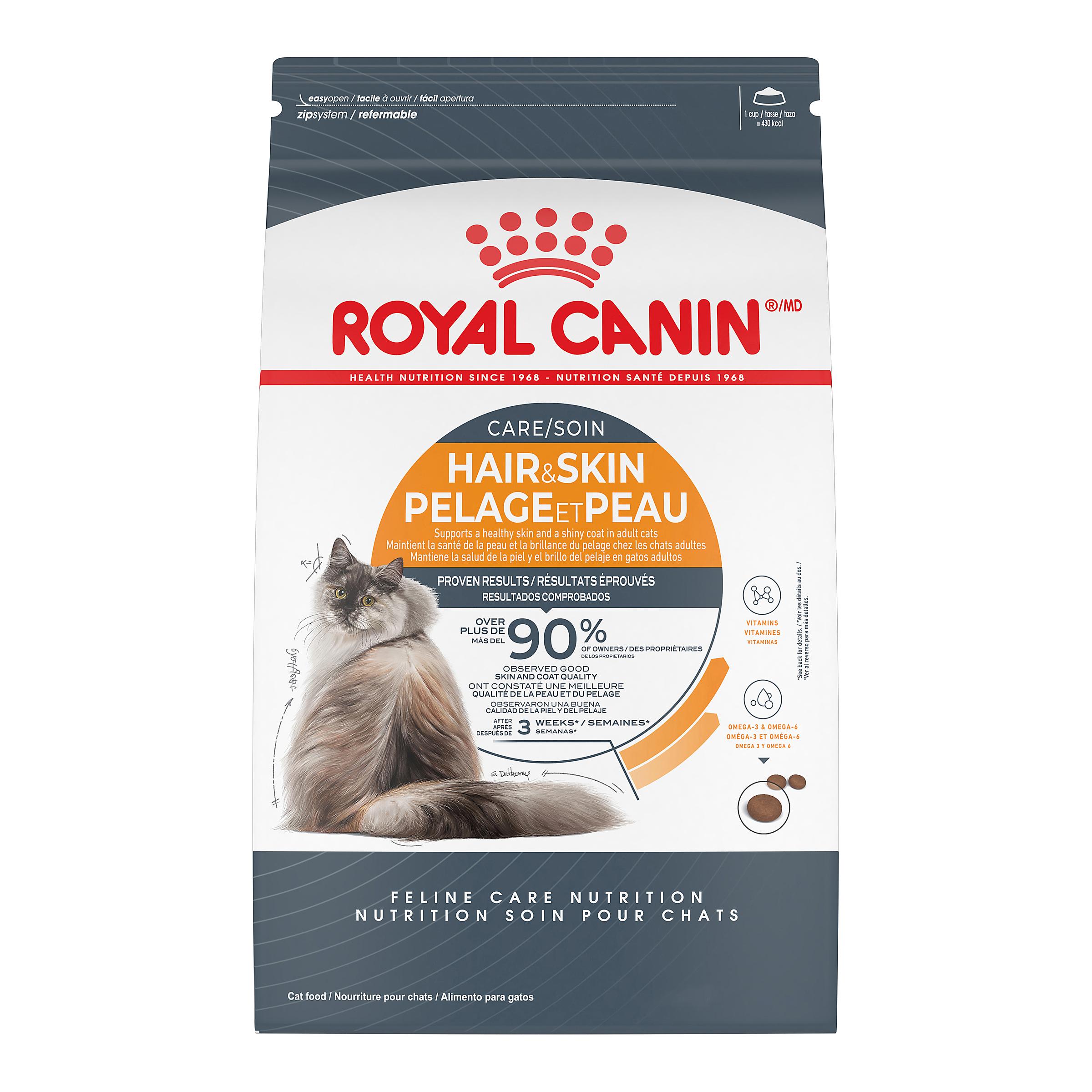 Royal Canin Feline Care Nutrition Hair & Skin Care Adult Dry Cat Food, 6-lb