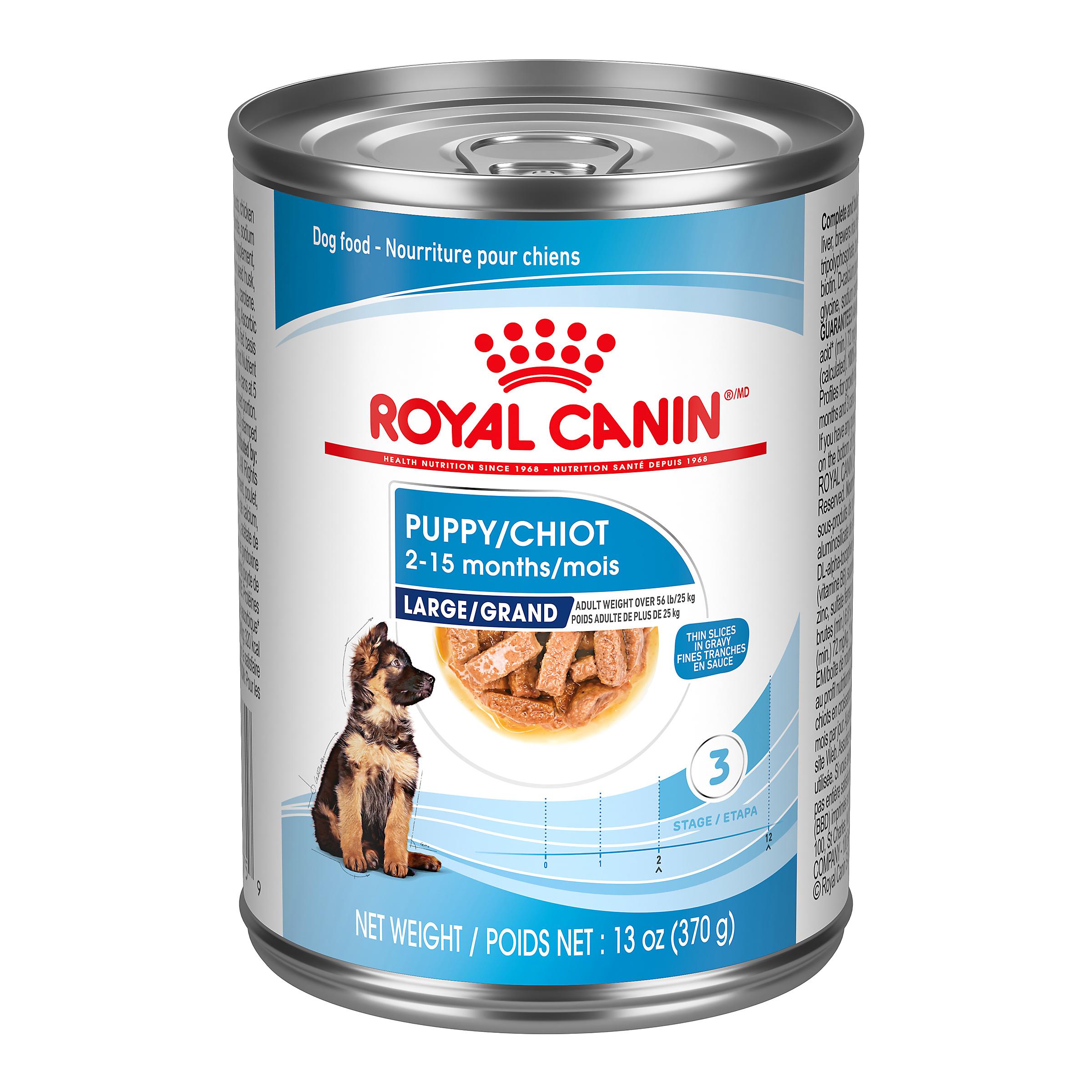 Royal Canin Canine Health Nutrition Large Puppy Thin Slices in Gravy Wet Dog Food Can