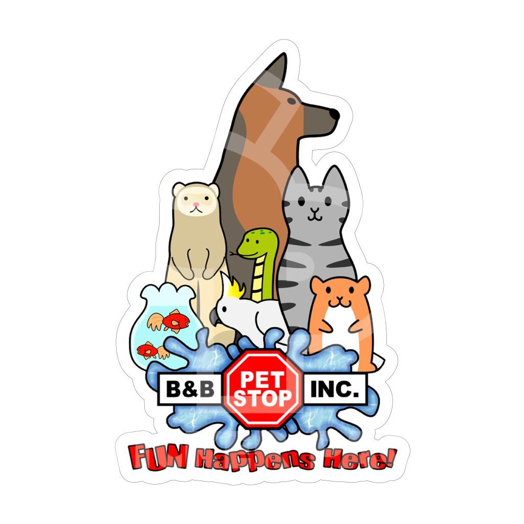 Sticker Pack Animal Pyramid Sticker, Large, 4-in