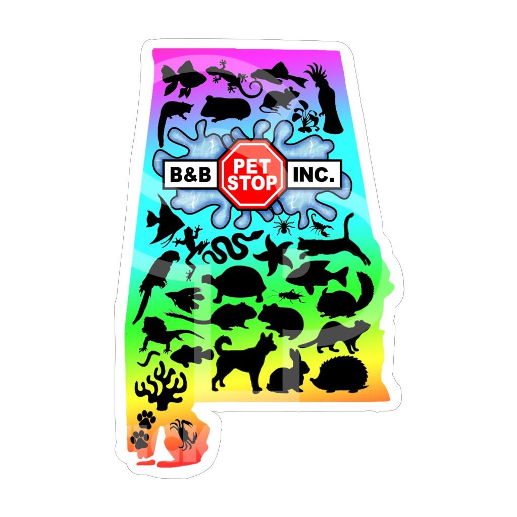 Sticker Pack Animals State Logo Sticker, Large, 4-in