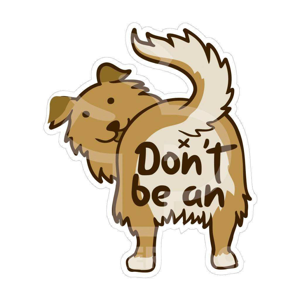 Sticker Pack Dog B Hole Sticker, Small, 2-in