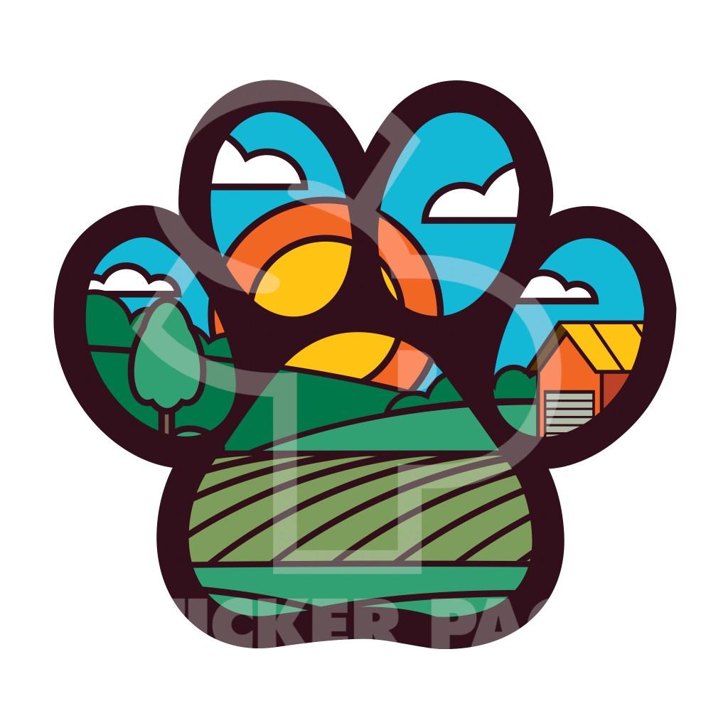 Sticker Pack Farm Scene Sticker, Small, 2-in