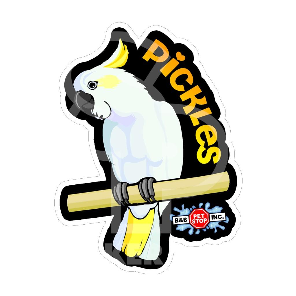 Sticker Pack Pickles the Cockatoo Sticker, Large, 4-in