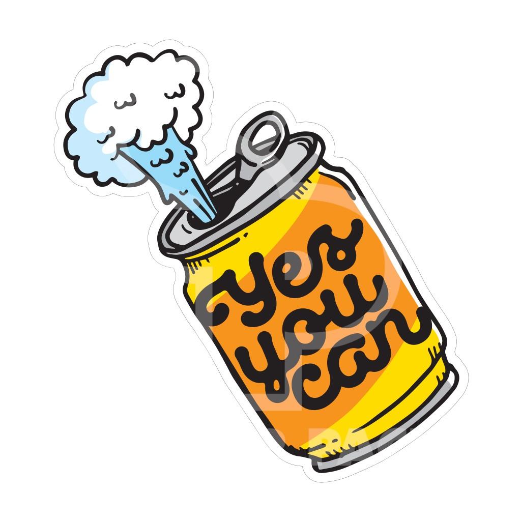 Sticker Pack Yes You Can Geyser Sticker, Small, 2-in