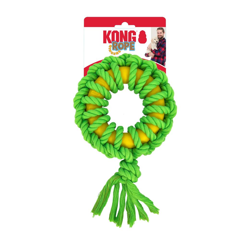 Kong Rope Ringerz Dog Toy, Assorted Colors, Medium