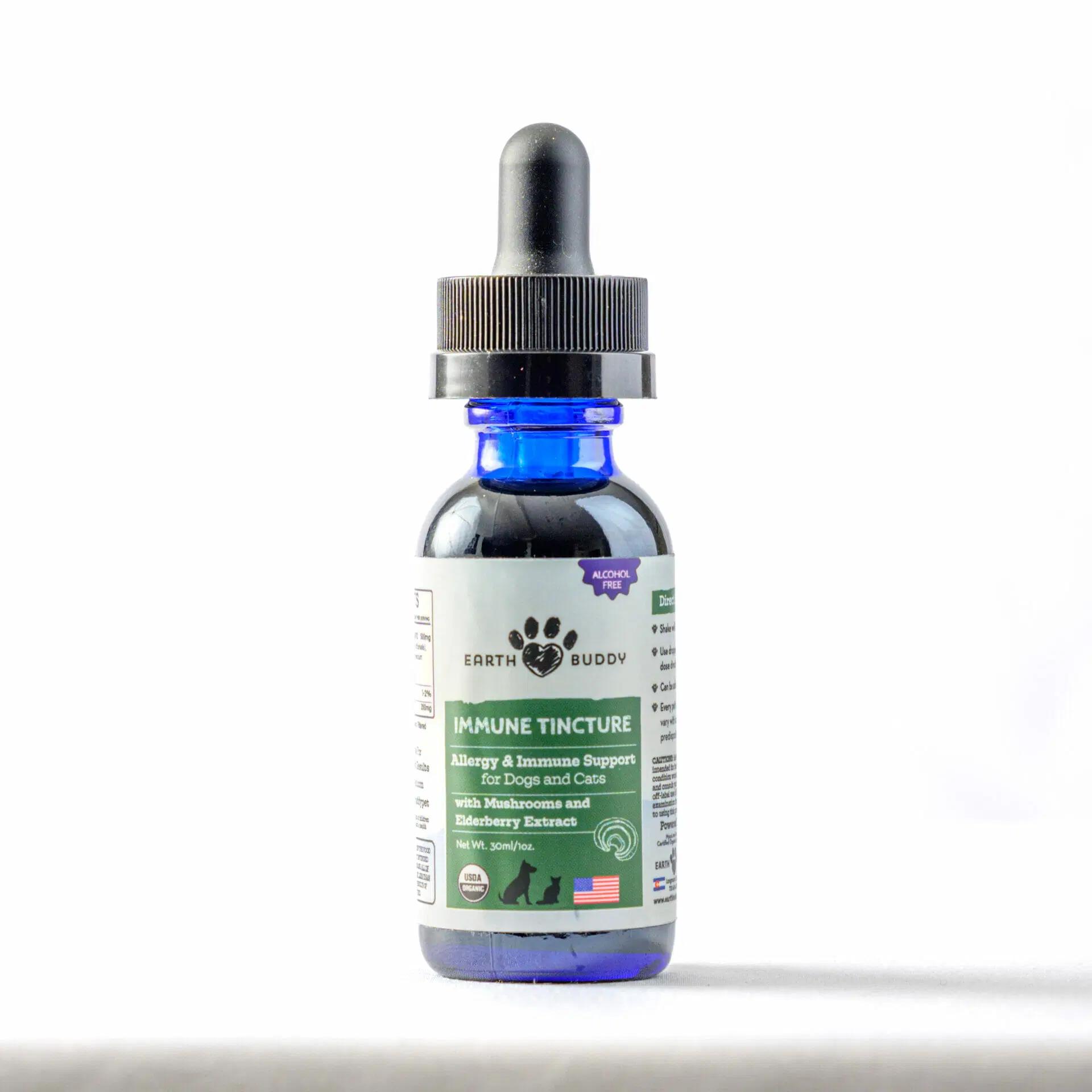 Earth Buddy Immune Tincture for Dogs & Cats, 1-oz