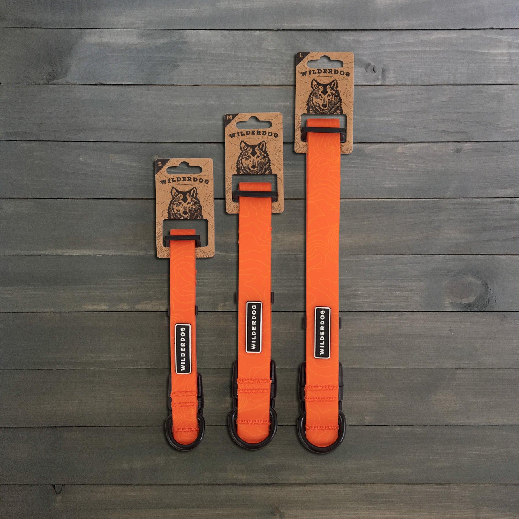 Wilderdog Waterproof Dog Collar, Orange, Medium