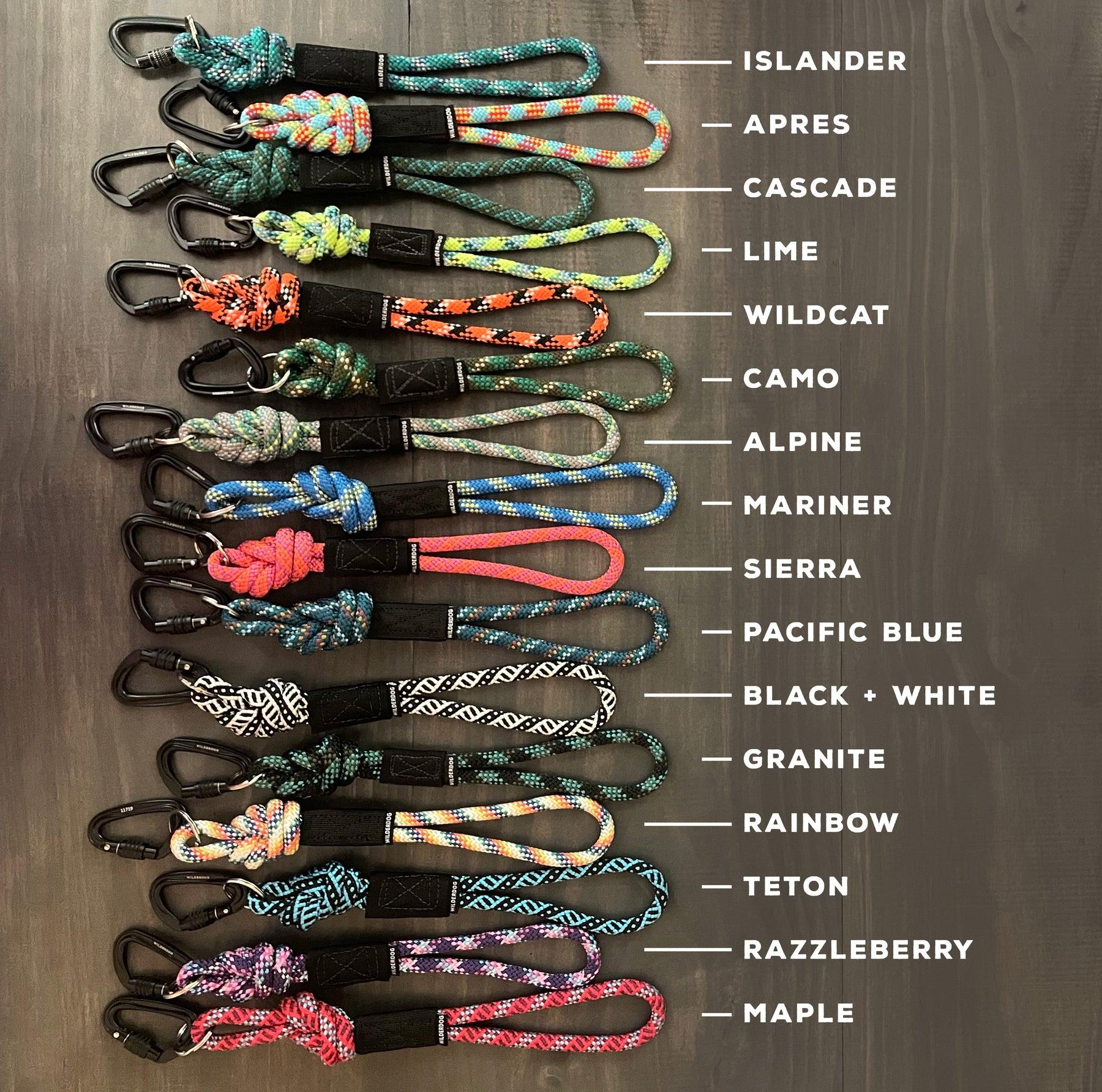 Wilderdog Rope Keychain Key, Pacific Blue