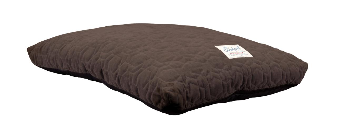 Happy Tails Comfort Quilted Pet Bed, Chocolate