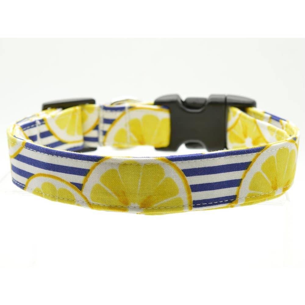 Dog Collar World Dog Collar, Lemon Stripe, Small