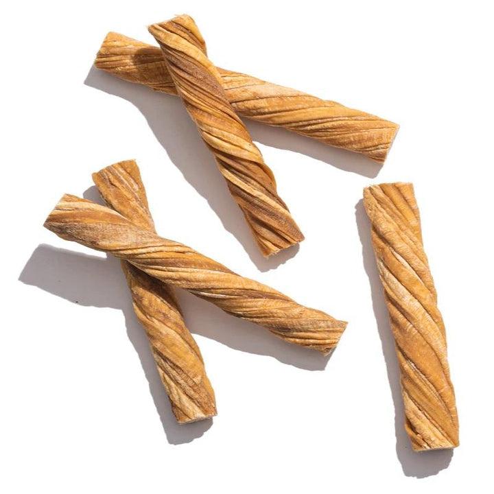 Jack&Pup Tripe Twist Dog Treats, 12-in