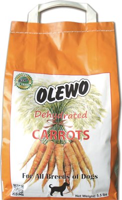 Olewo Dehydrated Carrots Dog Food Topper, 5.5-lb