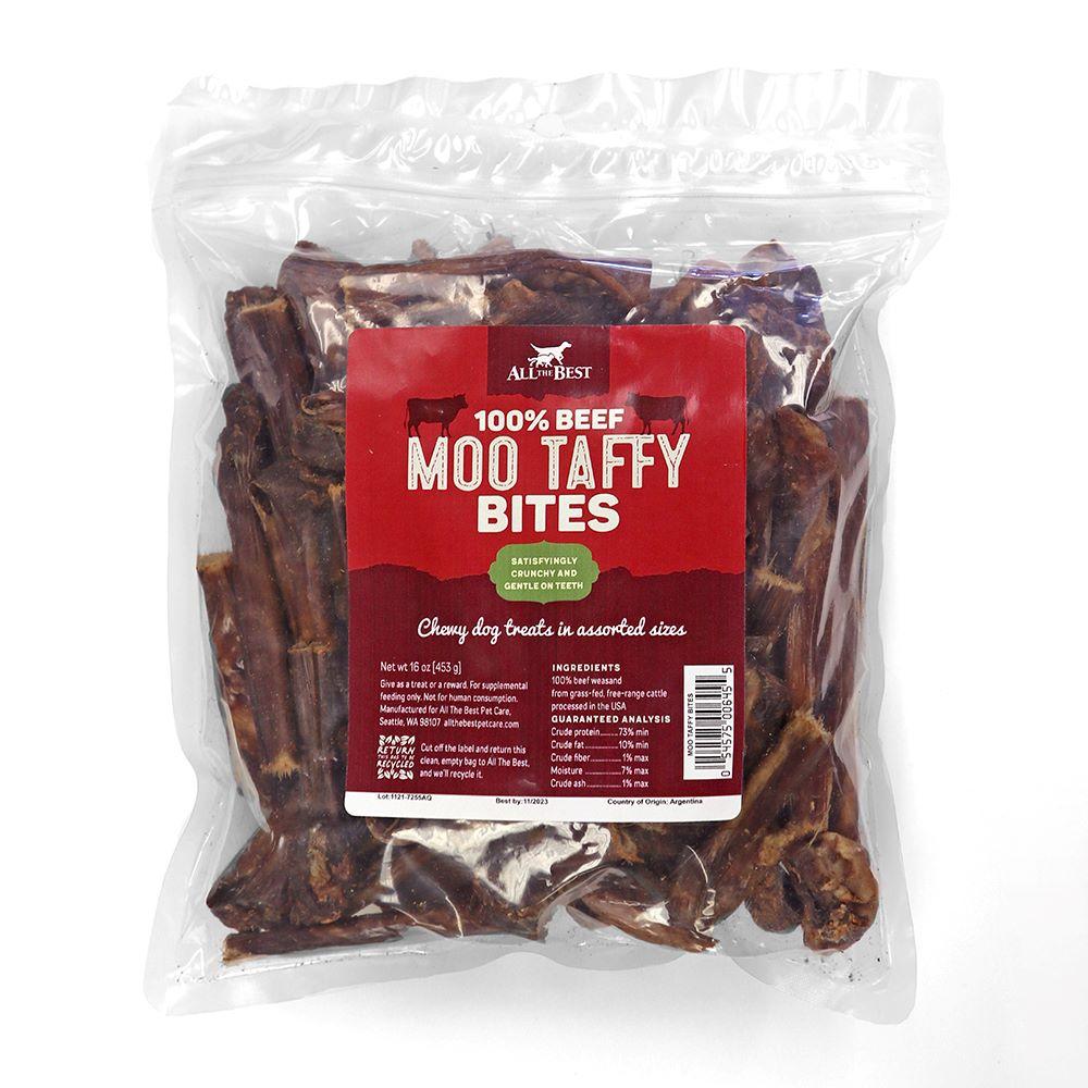 All The Best Moo Taffy Bites Dog Treats, 16-oz