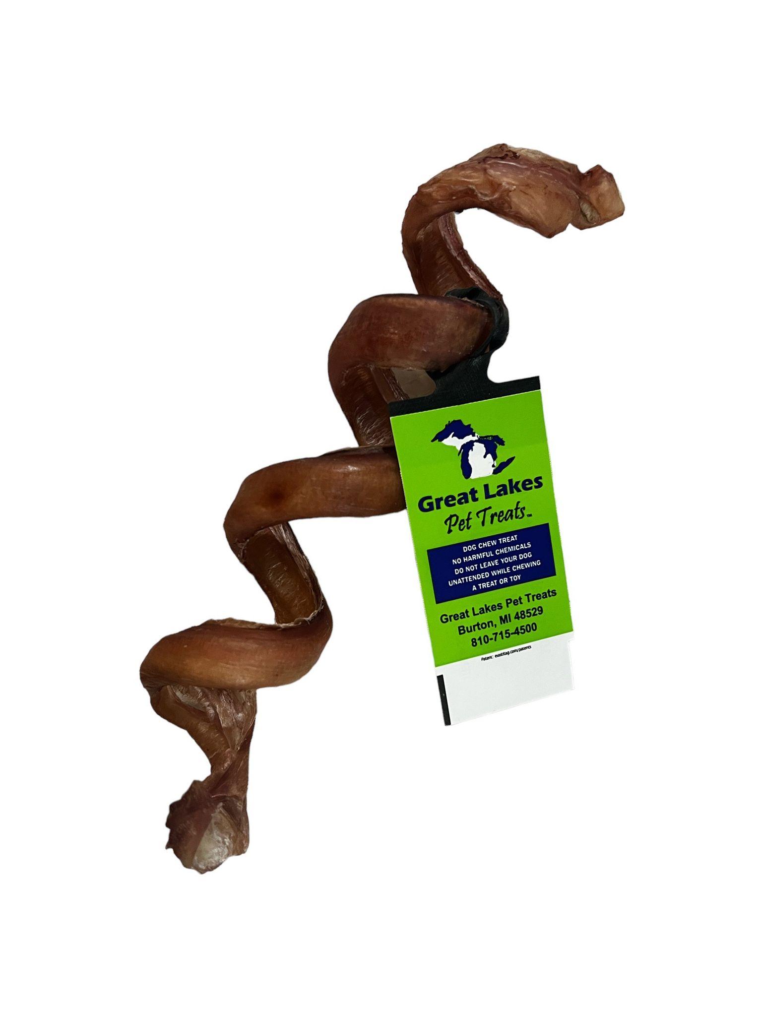 Great Lakes Bully Spirals Dog Treats, 7-9-in