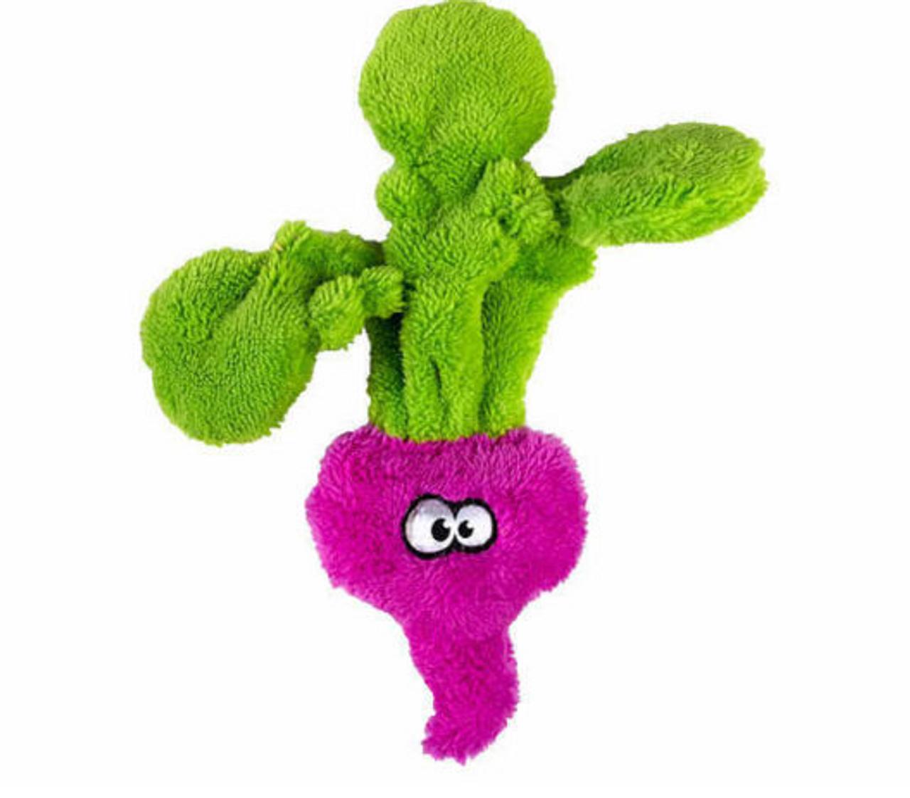 Cycle Dog Duraplush Radish Dog Toy, Fuchsia/Green
