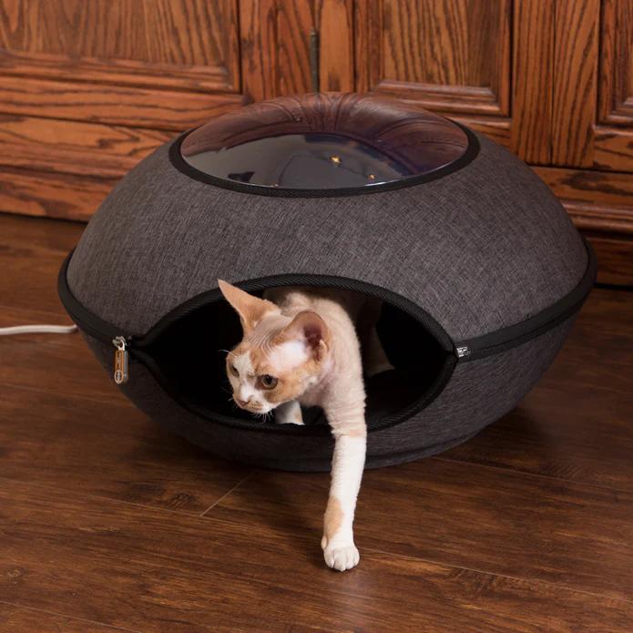 K&H Thermo-Lookout Pod Cat Bed, Gray