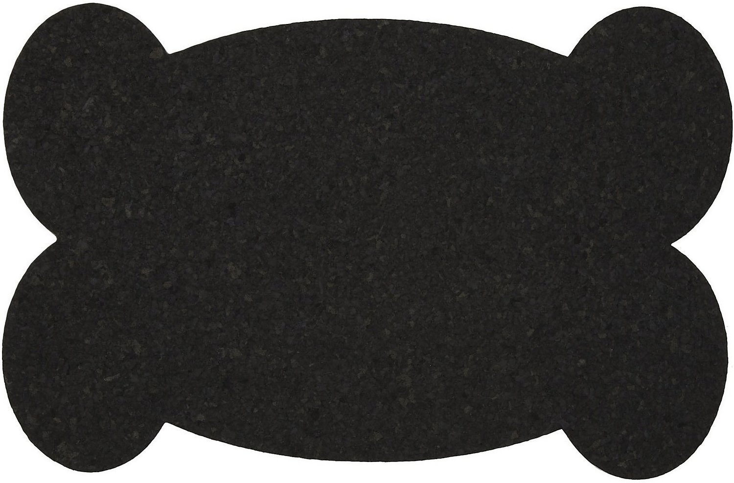 ORE Pet Big Bone Recycled Rubber Placemat, Black
