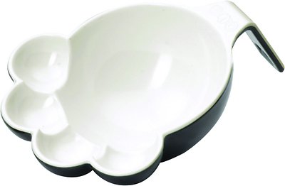 ORE Pet Paw Pet Food Scoop, Black/White, Mini