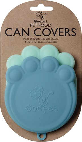 ORE Pet Can Cover, Blue, 2-pack, 4-in wide