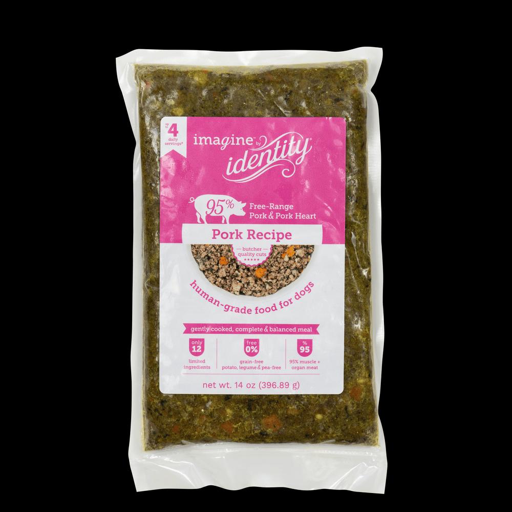 Identity Imagine 95% Pork Gently Cooked Recipe Frozen Dog Food