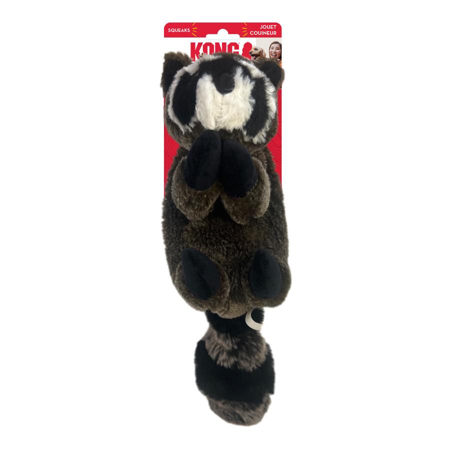 KONG Wild Low Stuff Creatures Raccoon Dog Toy