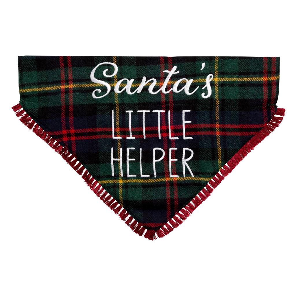 Pearhead Pet Bandana, Santa’s Little Helper, Medium/Large