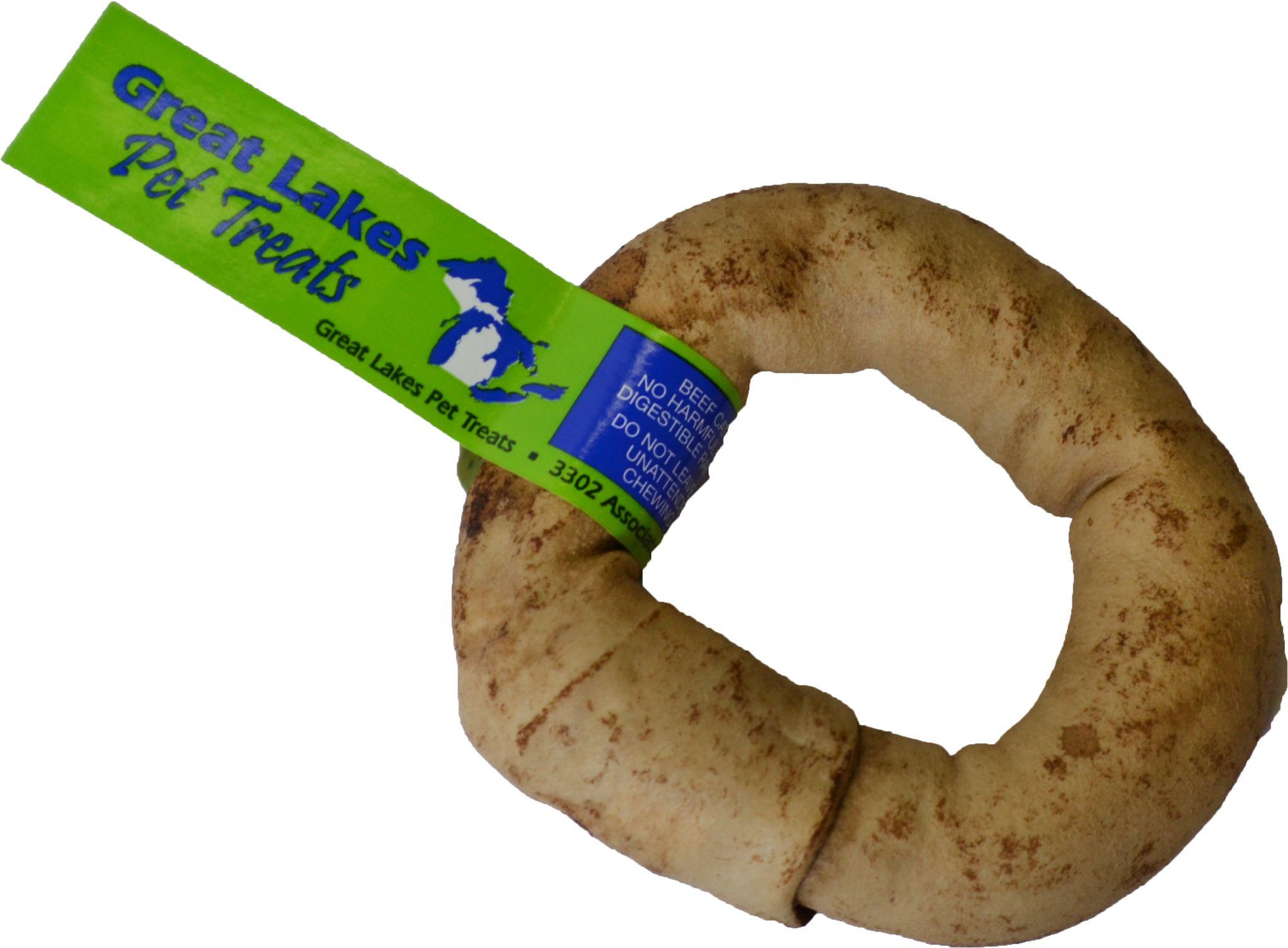 Great Lakes Peanut Butter Donut Dog Treats, 3-5-in