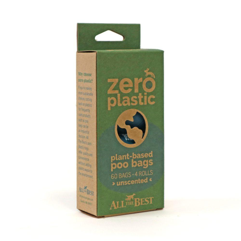 All The Best Zero Plastic Dog Poop Bags, 60-count