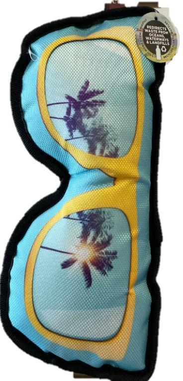 Original Territory Sunglasses Plush Dog Toy