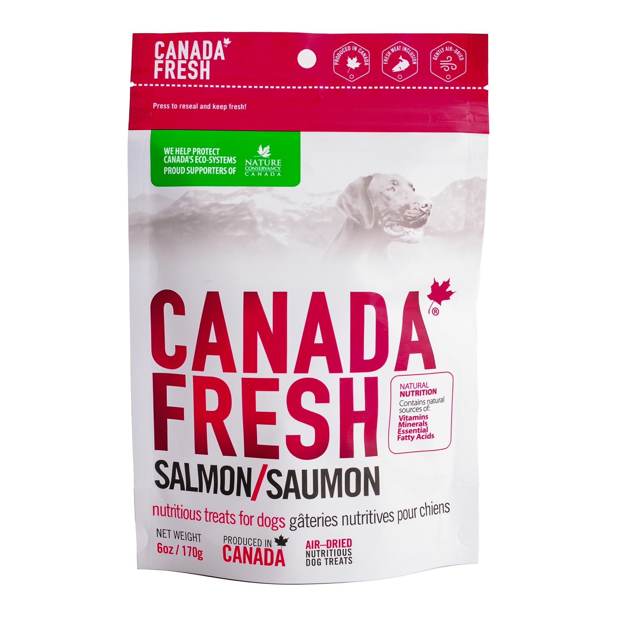 PetKind Canada Fresh Salmon Air-Dried Dog Treats, 6-oz