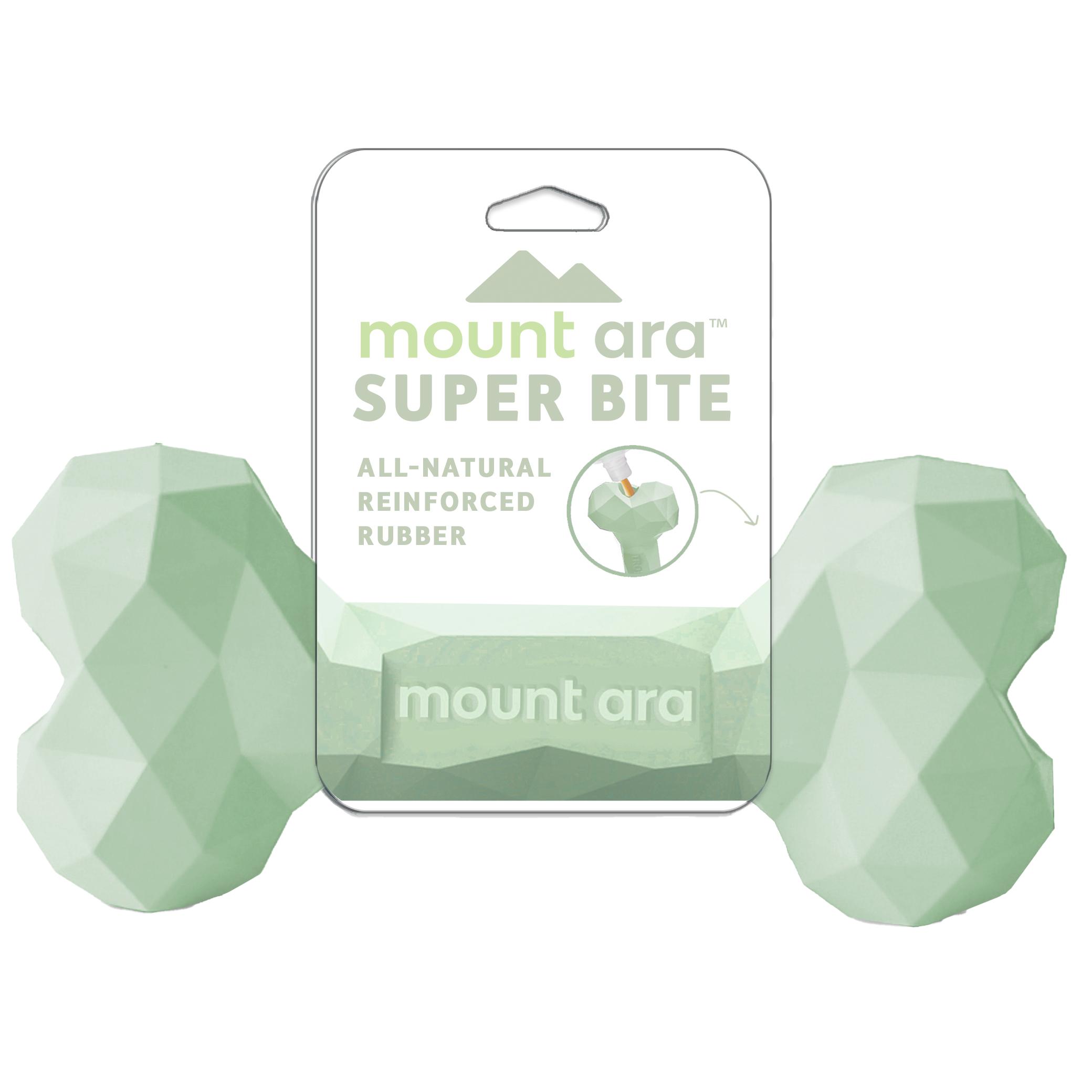 Mount Ara Jouet os Superbite pour chien, Vert