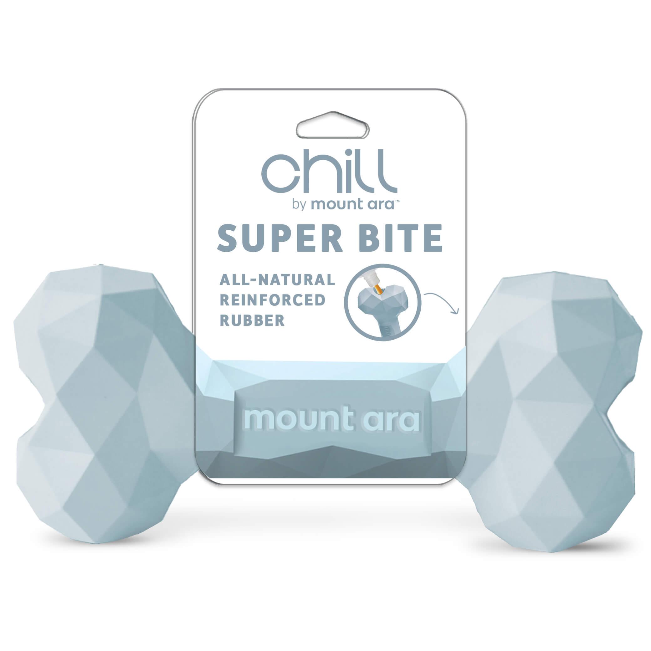 Mount Ara Jouet os Chill Superbite pour chien, Bleu