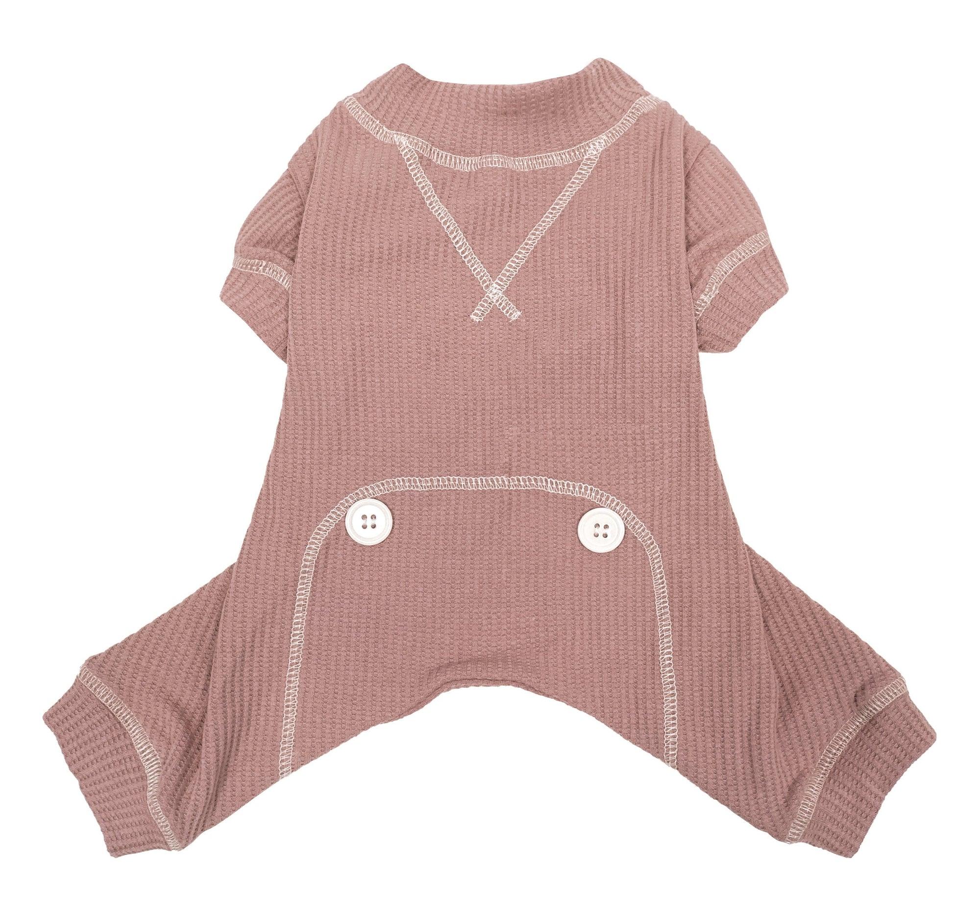 foufouBRANDS Thermal Dog Pajamas, Pink, X-Large