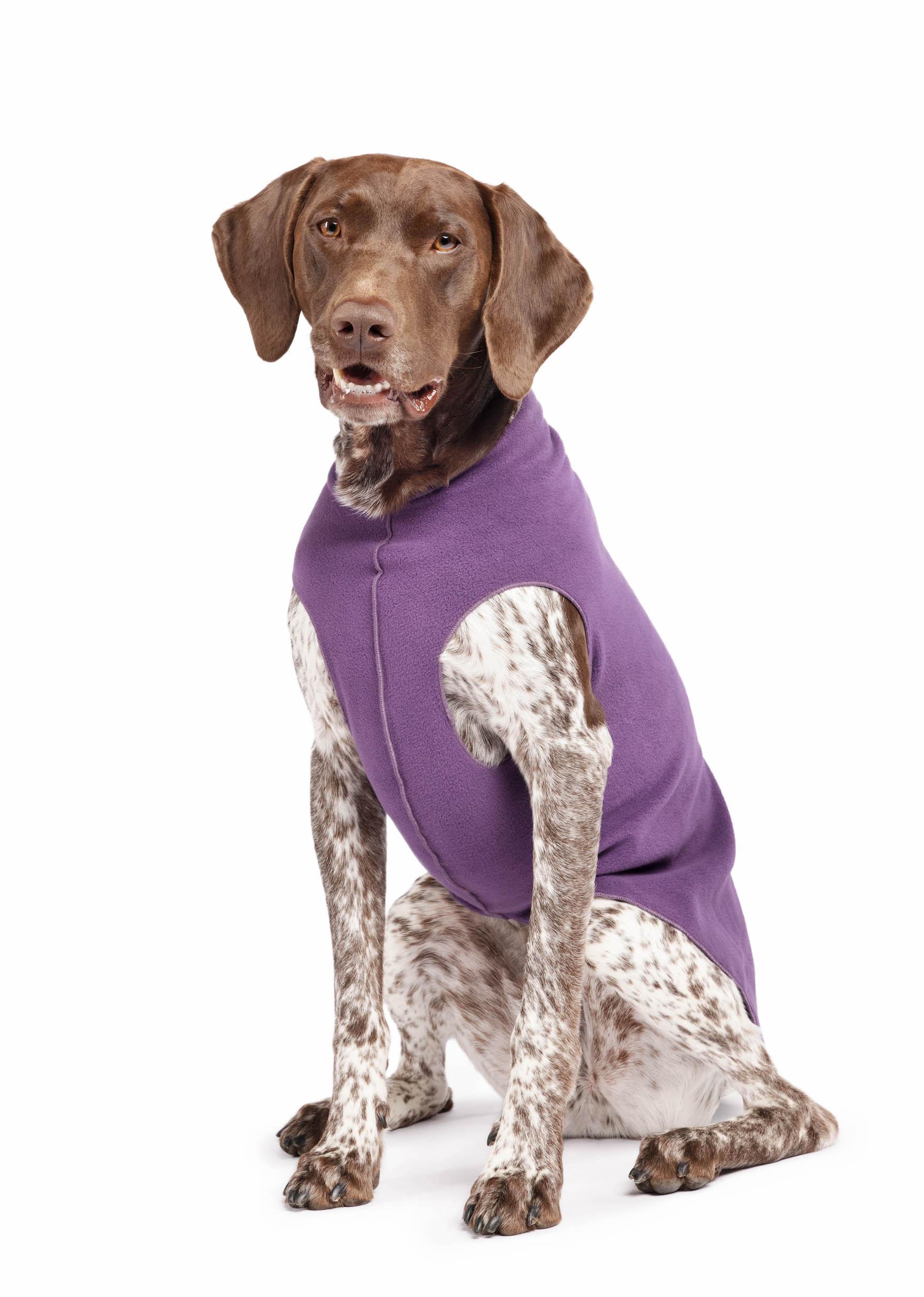 Goldpaw Stretch Fleece Dog Coat, Huckleberry, 4