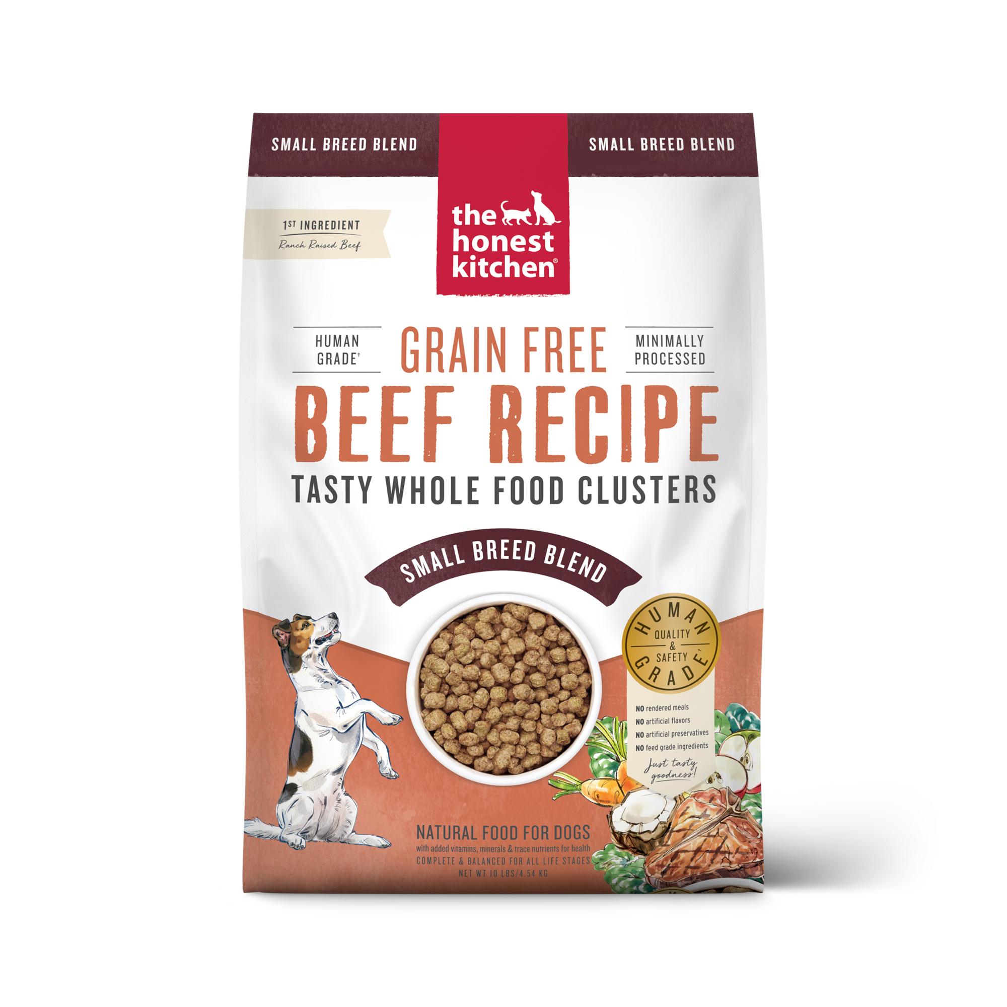 The Honest Kitchen Whole Food Clusters Beef Small Breed Grain-Free Dry Dog Food, 10-lb