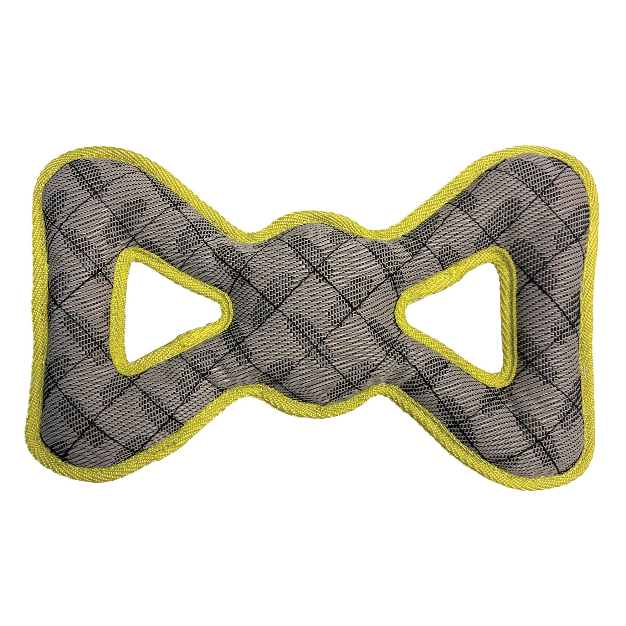 foufouBRANDS fouFIT Tuff Tugs Pully Dog Toy, Yellow, Large