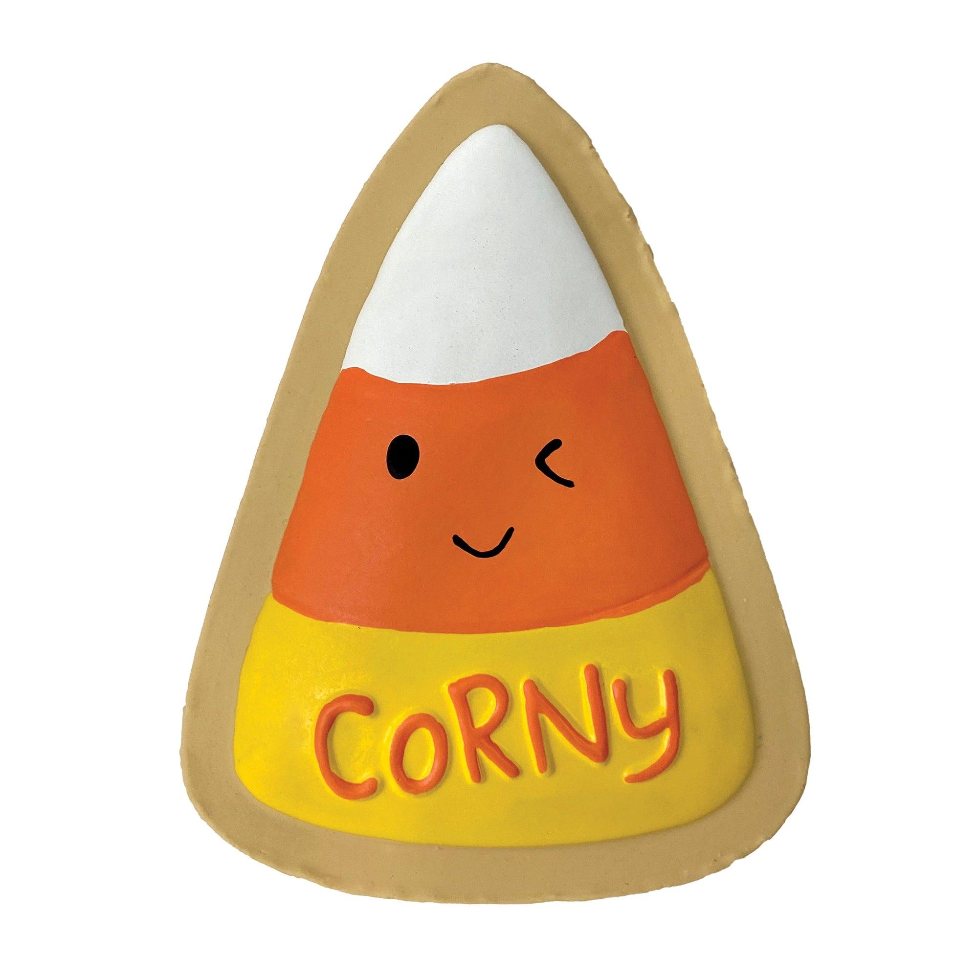 foufouBRANDS fouFIT Halloween Cookie Cuties Corny Dog Toy, 4-in