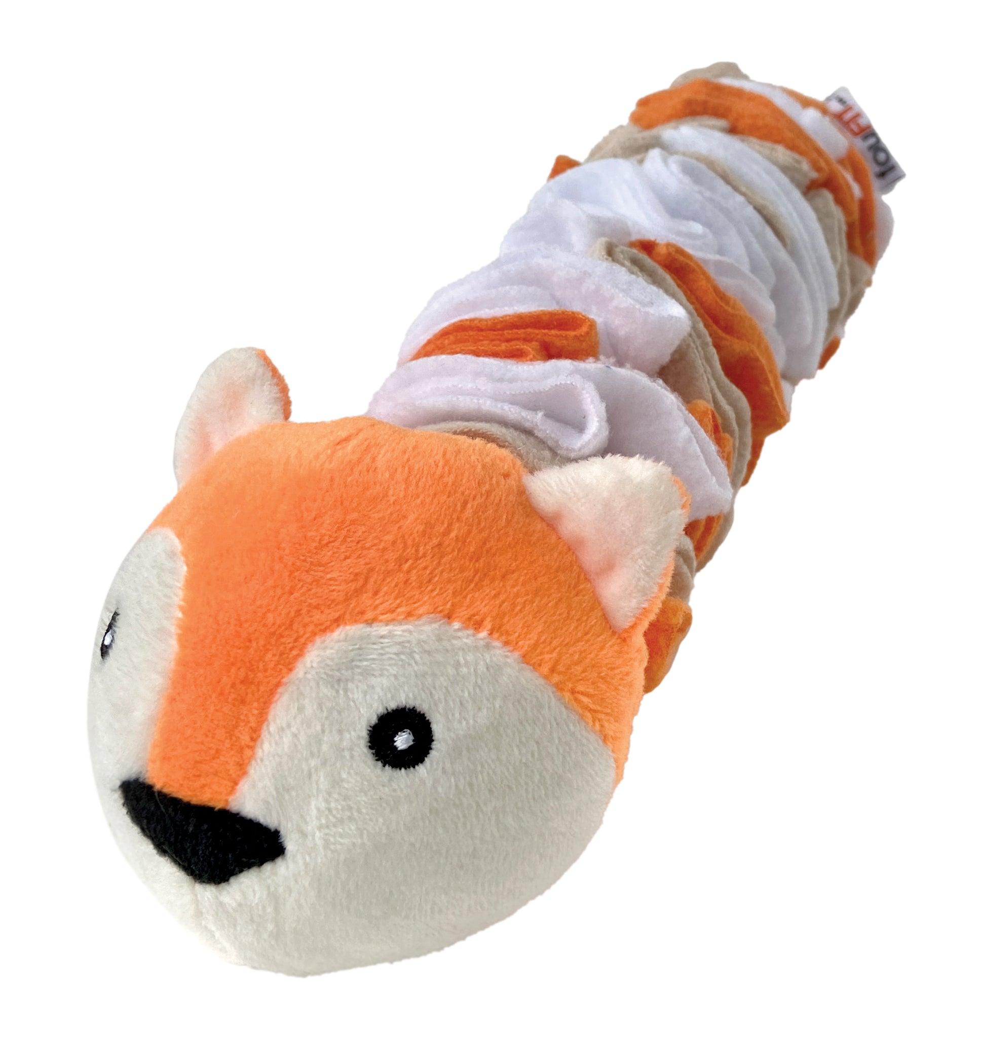 foufouBRANDS fouFIT Woodland Snuffles Fox Dog Toy, 9-in