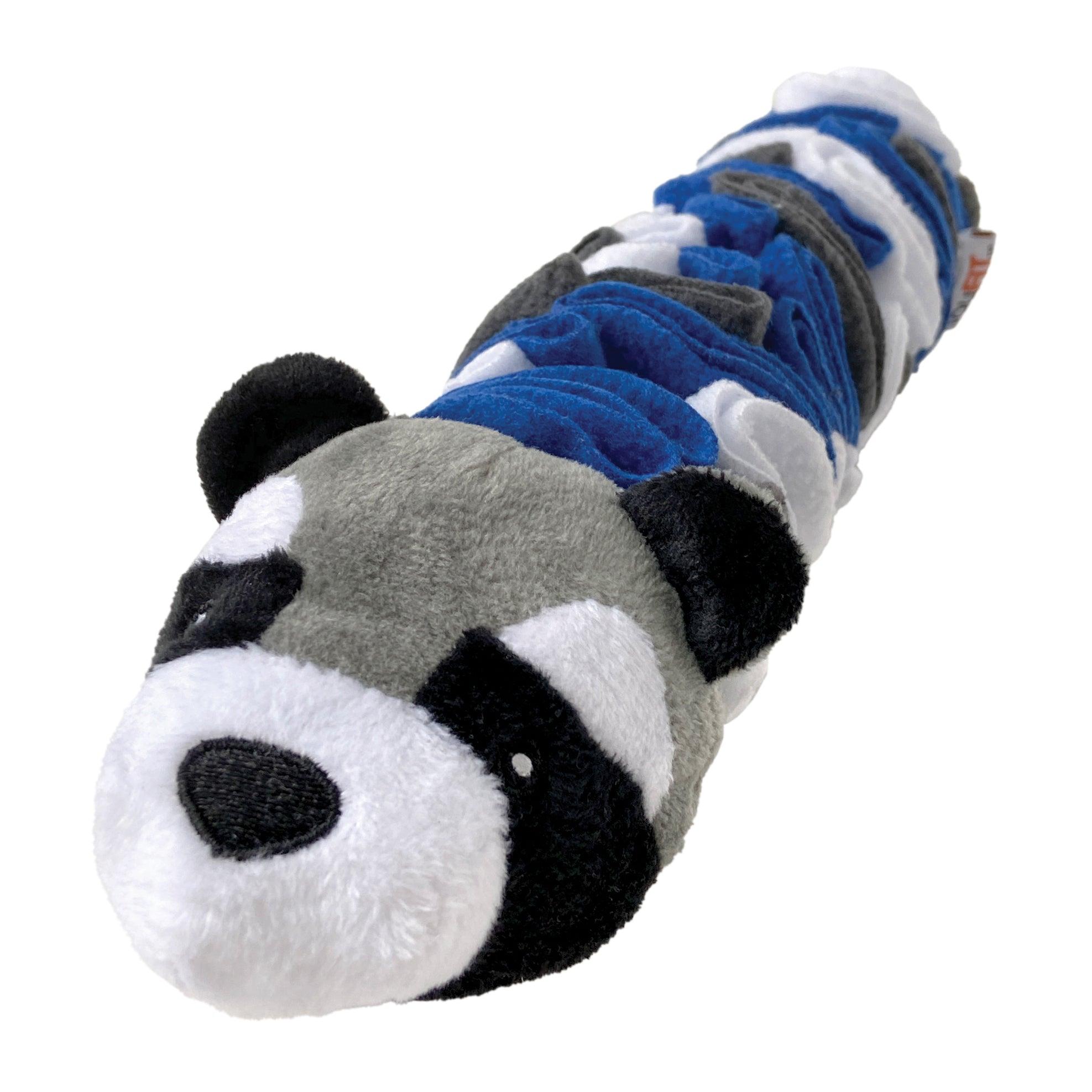 foufouBRANDS fouFIT Woodland Snuffles Raccoon Dog Toy, 9-in
