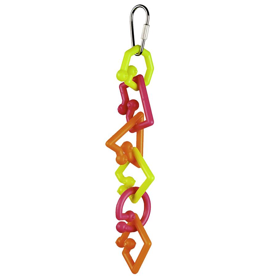 A&E Cage Company Happy Beaks Silly Links Bird Toy, Small