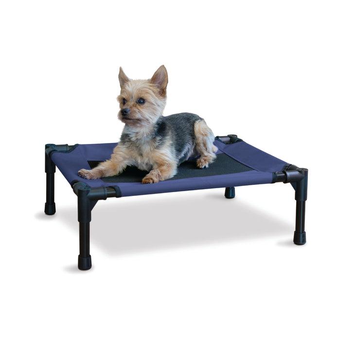 K&H Elevated Cot Pet Bed, Navy, Small