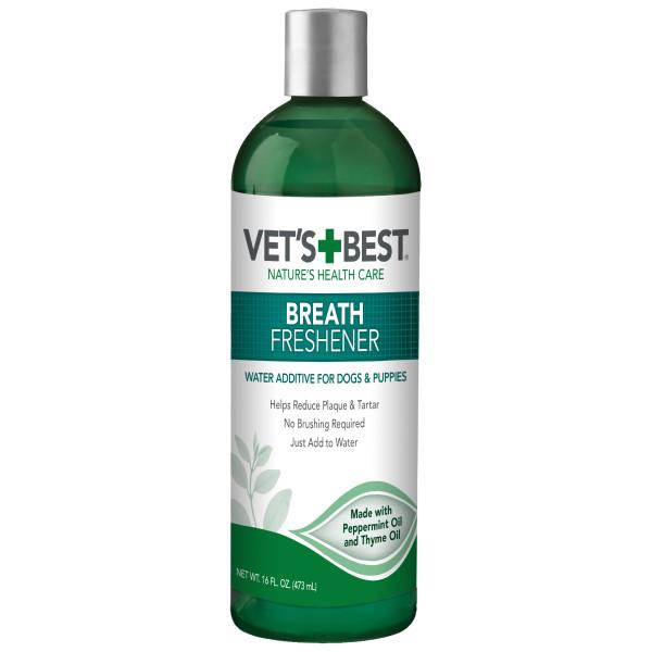 Vet's Best Breath Freshener Water Additive for Dogs & Puppies, 16-oz