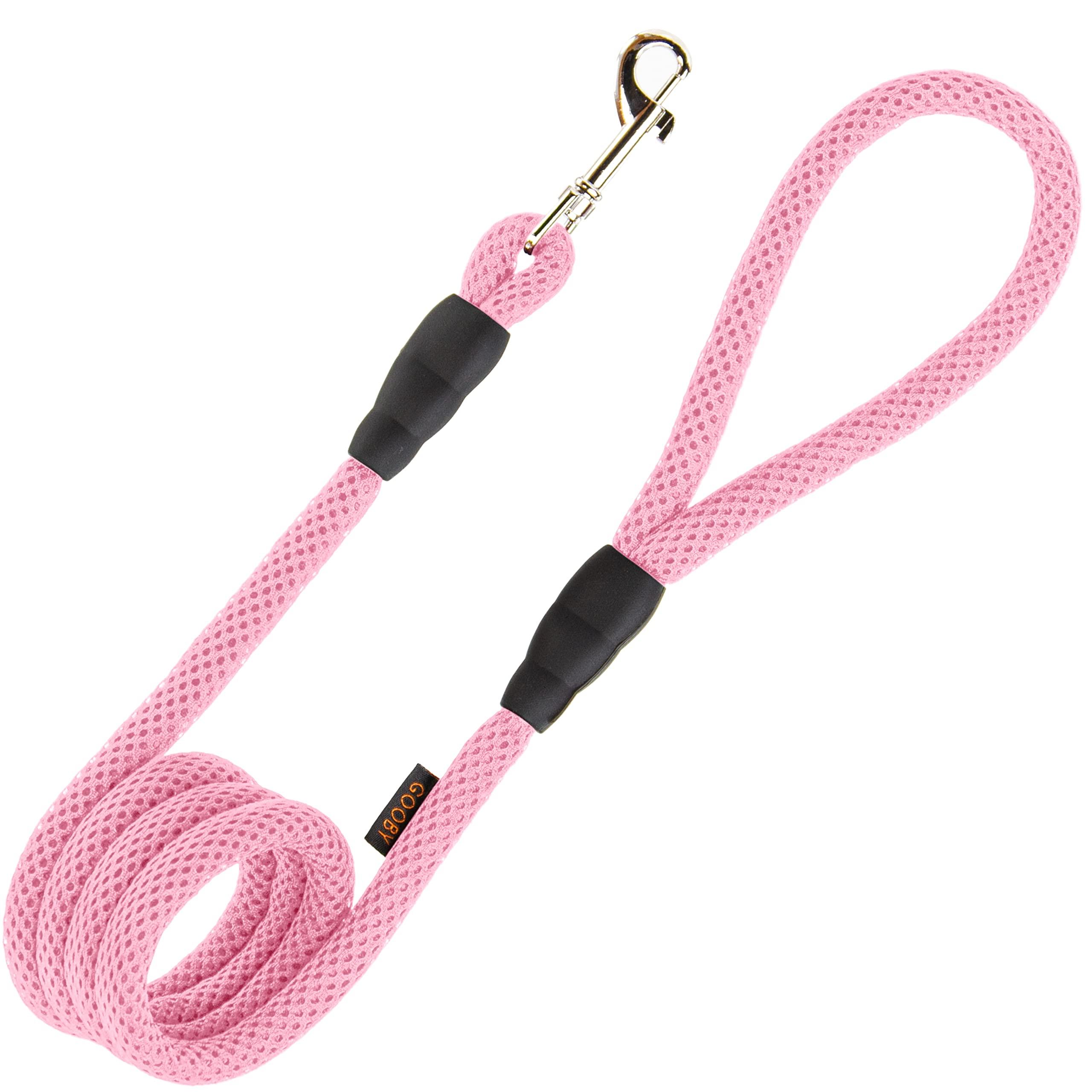 Gooby Soft Mesh Dog Leash, Pink
