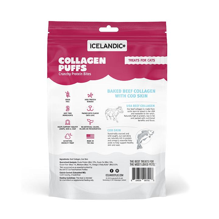 Icelandic+ Beef Collagen Puffs with Cod Skin Cat Treats, 0.5-oz