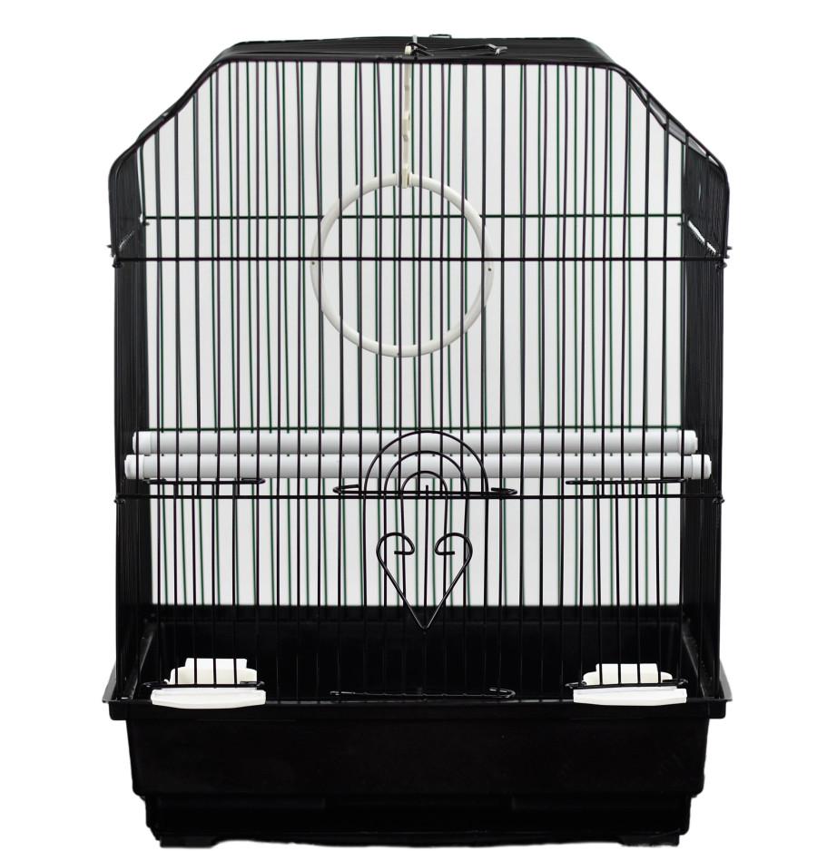 A&E Cage Company Ornate Top Bird Cage, Black
